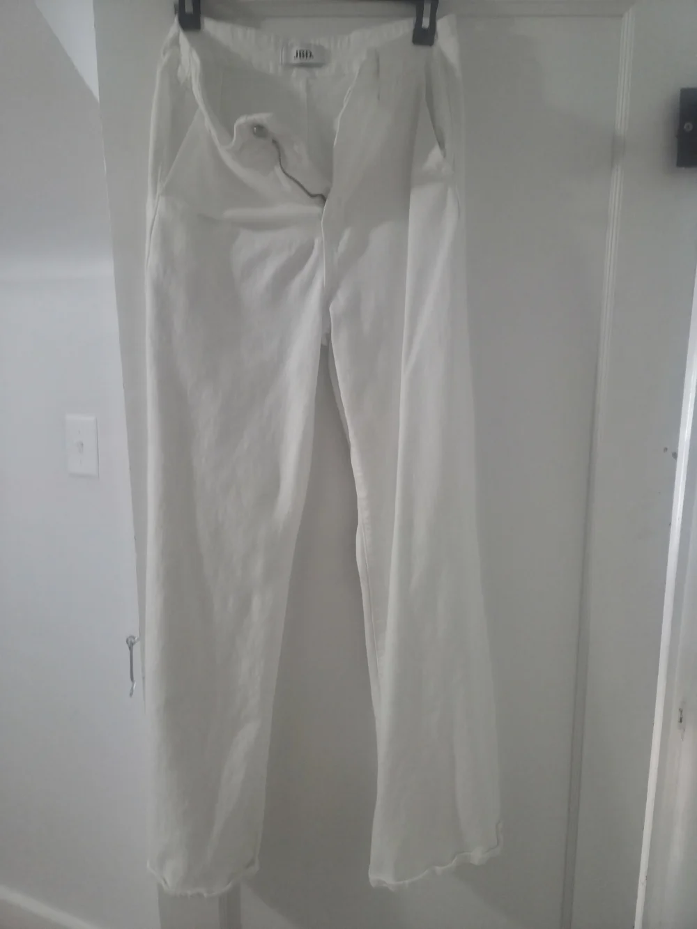 Just Black White High-Rise Wide Leg Jeans